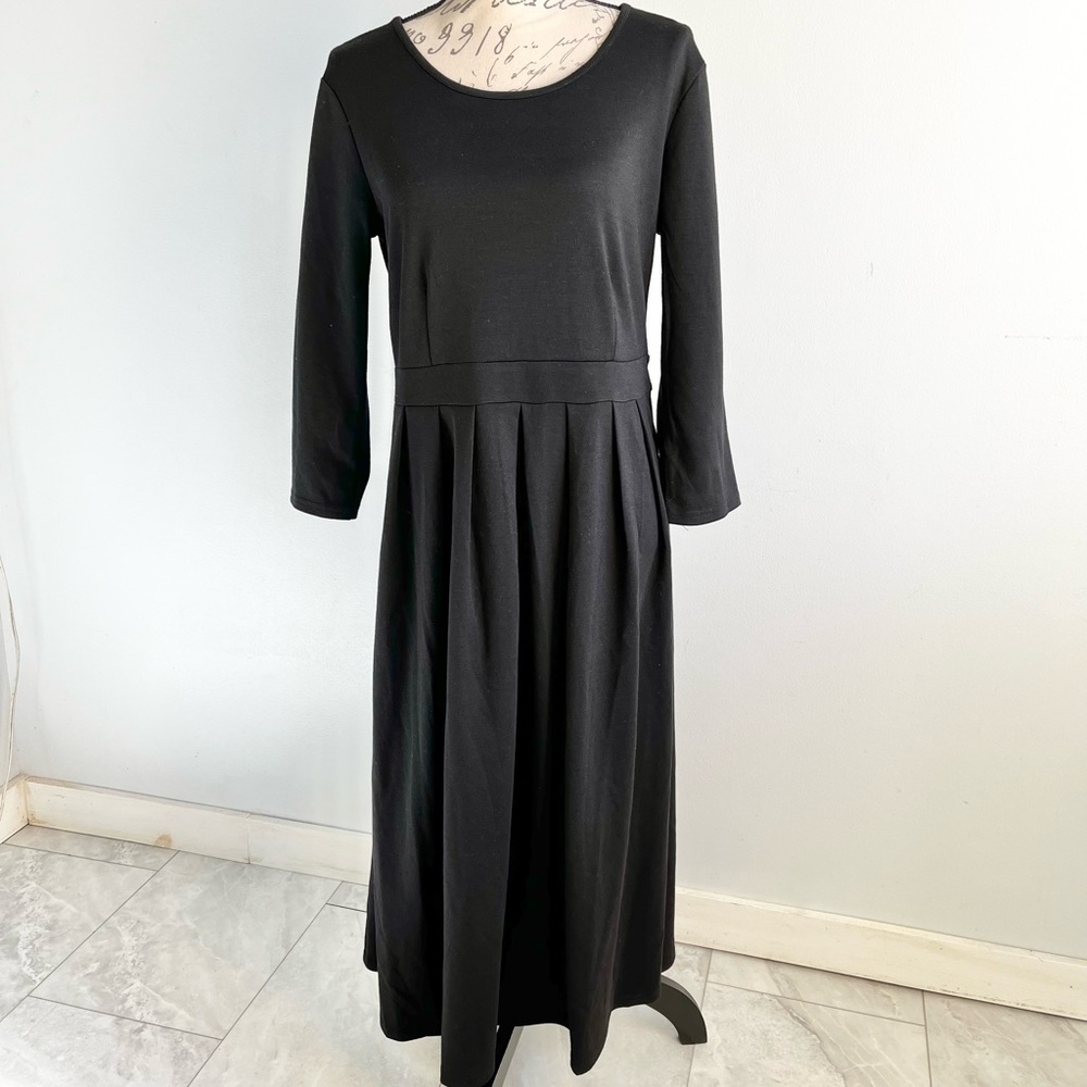 The Vermont Country Store Classic Black long sleeve dress size small